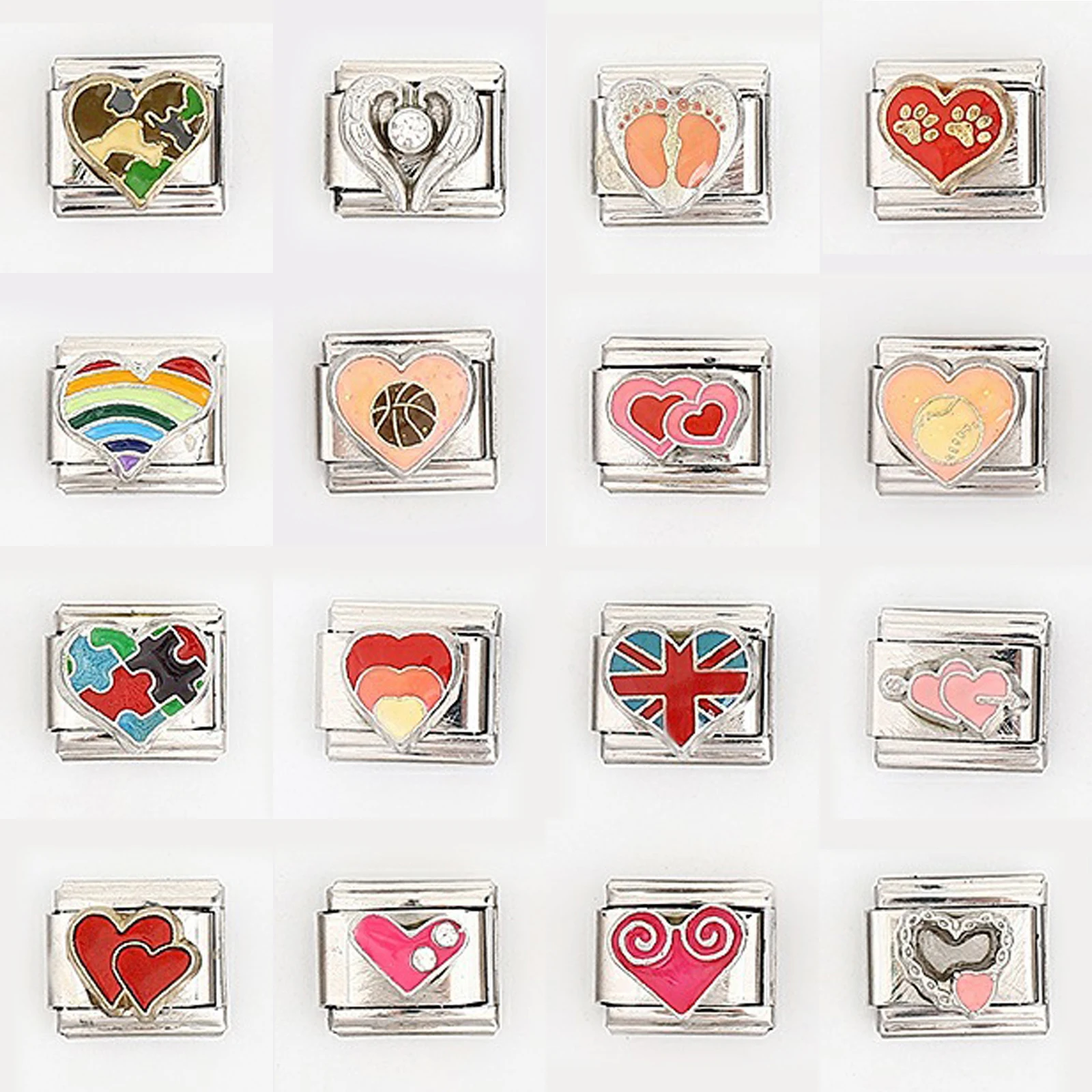 SHIQING Italian Charm Links Fit Modular Stainless Steel Bangle Bracelet Making Jewelry Femme Bijoux
SHIQING Italian Charm Links Fit Modular Stainless Steel Bangle Bracelet Making Jewelry Femme Bijoux