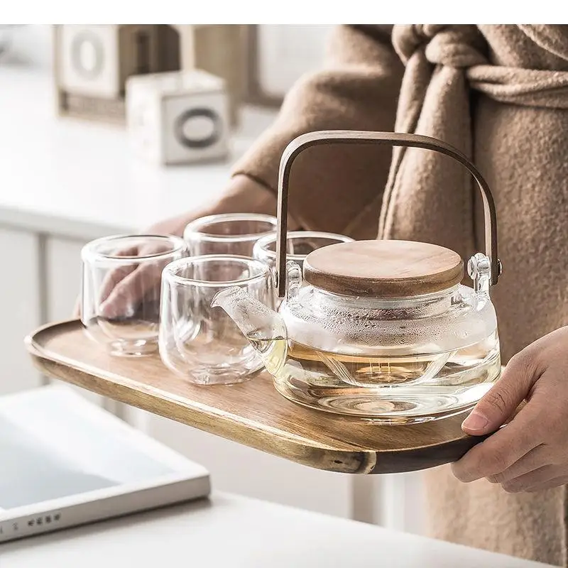 Japanese Style Glass Tea Set 1 Teapot 4 Cups High Temperature Resistant Living Room Office Kung Fu Exquisite Gift
Japanese Style Glass Tea Set 1 Teapot 4 Cups High Temperature Resistant Living Room Office Kung Fu Exquisite Gift