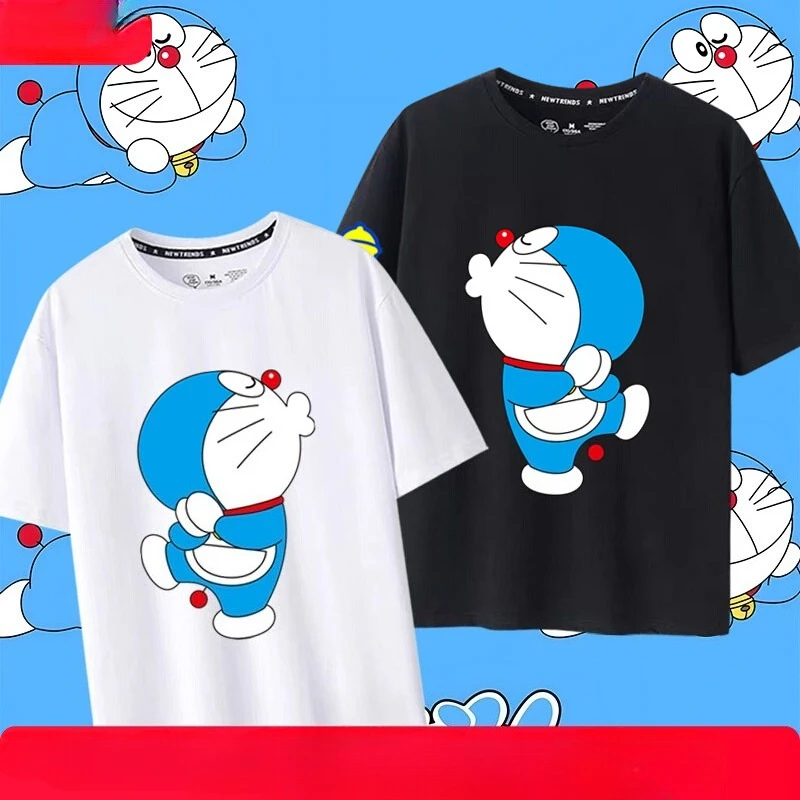 Doraemon collaboration with Doraemon anime merchandise couple T-shirts, 100% pure cotton short-sleeved top clothes
Doraemon collaboration with Doraemon anime merchandise couple T-shirts, 100% pure cotton short-sleeved top clothes