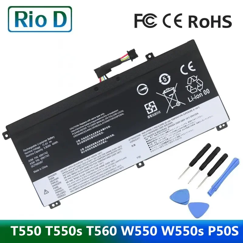 11.4V 44WH 00NY639 SB10K12721 Laptop Battery For Lenovo ThinkPad T550 T560 W550S 45N1740 45N1741 45N1742 45N1743
11.4V 44WH 00NY639 SB10K12721 Laptop Battery For Lenovo ThinkPad T550 T560 W550S 45N1740 45N1741 45N1742 45N1743