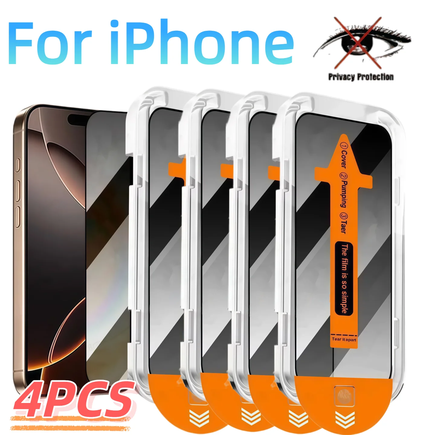 4Pcs Anti-Peeping Tempered Glass Screen Protector for iPhone17e 16 15 14 13 12 11Pro X Series Premium HD Clear Mobile Phone Film
4Pcs Anti-Peeping Tempered Glass Screen Protector for iPhone17e 16 15 14 13 12 11Pro X Series Premium HD Clear Mobile Phone Film
