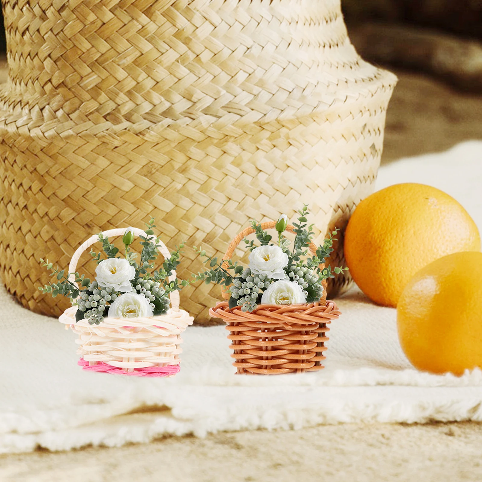 12pcs Mini Woven Baskets 6 Coffee 6 White Rustic Plastic Bamboo Storage Basket Home Decor Wedding Bridal Party Supplies
12pcs Mini Woven Baskets 6 Coffee 6 White Rustic Plastic Bamboo Storage Basket Home Decor Wedding Bridal Party Supplies