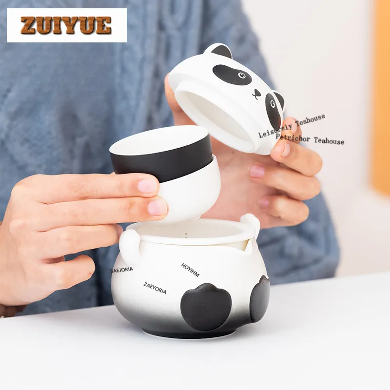 Panda Xiangxiang Black And White Travel Tea Set Kit Boutique 1 Pot 3 Cups Tea Maker Organizer Portable Outdoor Handbag Craft
Panda Xiangxiang Black And White Travel Tea Set Kit Boutique 1 Pot 3 Cups Tea Maker Organizer Portable Outdoor Handbag Craft