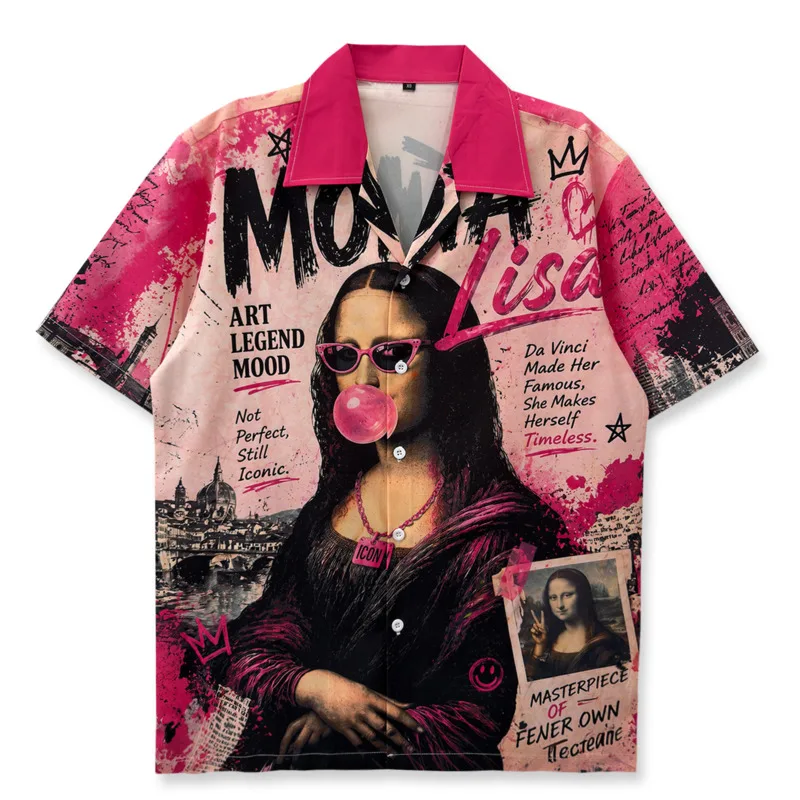 Girl Print Shirts Men Camisa Social Masculina Ropa Hombre European Style Short Sleeve Casual Shirt Party Dress Pink Shirts Men
Girl Print Shirts Men Camisa Social Masculina Ropa Hombre European Style Short Sleeve Casual Shirt Party Dress Pink Shirts Men