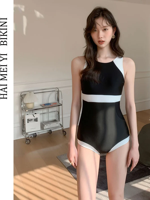 Hamiyi New Retro Color Block Swimsuit Women's Hot Spring Swimming Suit Slimming Tummy Cover up Casual Swimwear
Hamiyi New Retro Color Block Swimsuit Women's Hot Spring Swimming Suit Slimming Tummy Cover up Casual Swimwear