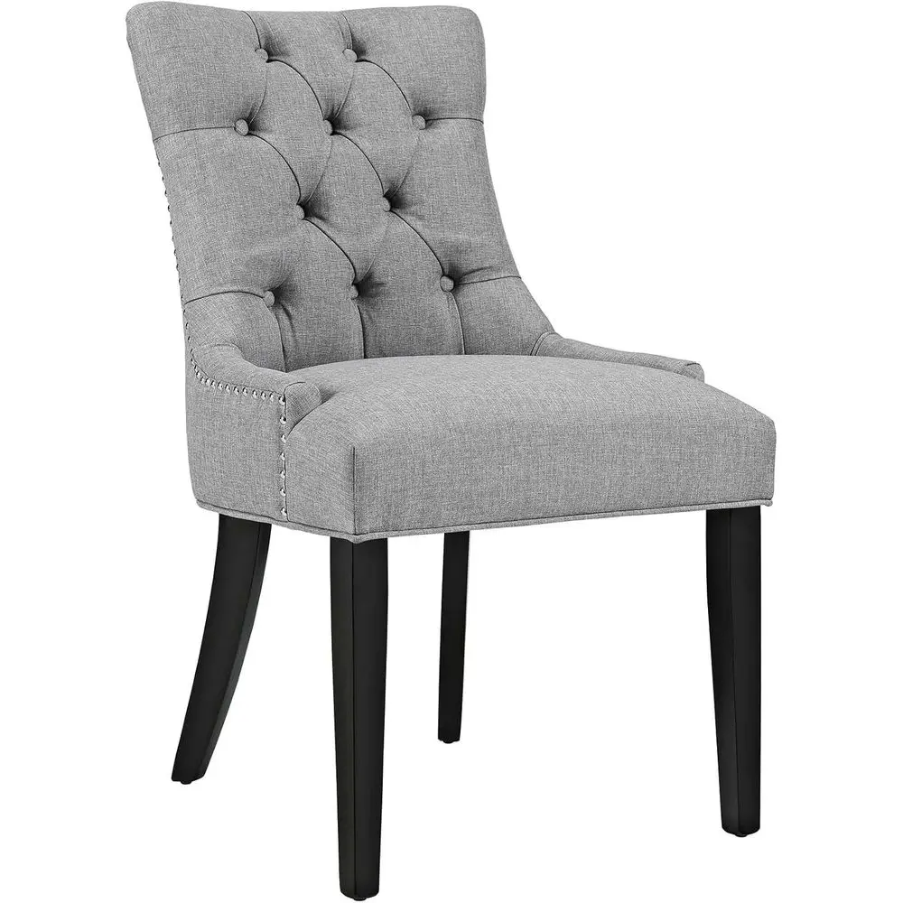 Regent Button Tuted Upholstered abric Dining Chair in Light Gray
Regent Button Tuted Upholstered abric Dining Chair in Light Gray