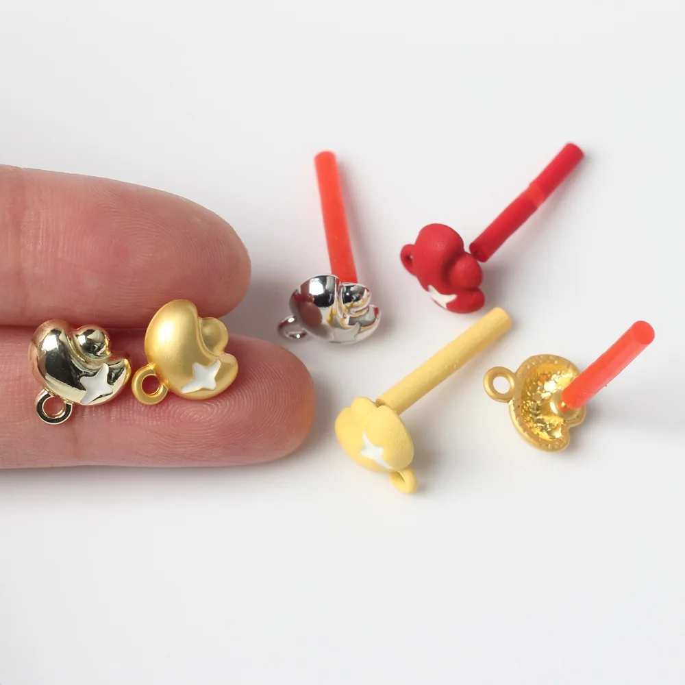 10Pcs/pack Simple Alloy Drip Oil Spray Paint Yuanbao Ear Needle DIY Earrings Jewelry Accessories
10Pcs/pack Simple Alloy Drip Oil Spray Paint Yuanbao Ear Needle DIY Earrings Jewelry Accessories
