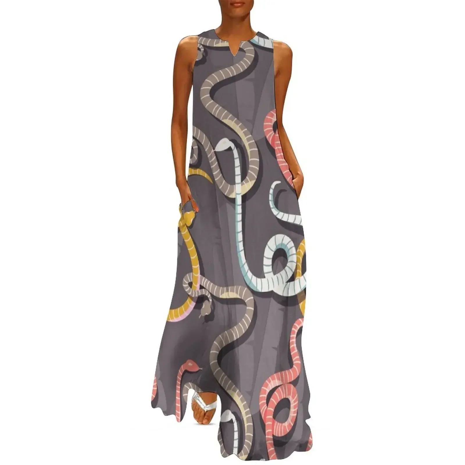 Snake pattern 005 Long Dress summer clothes elegant dress Female clothing Dresses gala Dress
Snake pattern 005 Long Dress summer clothes elegant dress Female clothing Dresses gala Dress