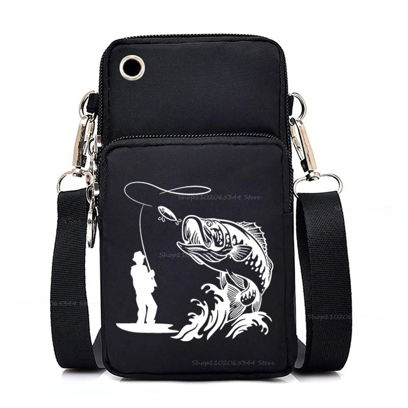 Men's Fishing Mini Mobile Phone Messenger Bag Fun Animal Fish Print Zipper Fashionable Shoulder Bag Fisherman Coin Purse Gifts
Men's Fishing Mini Mobile Phone Messenger Bag Fun Animal Fish Print Zipper Fashionable Shoulder Bag Fisherman Coin Purse Gifts