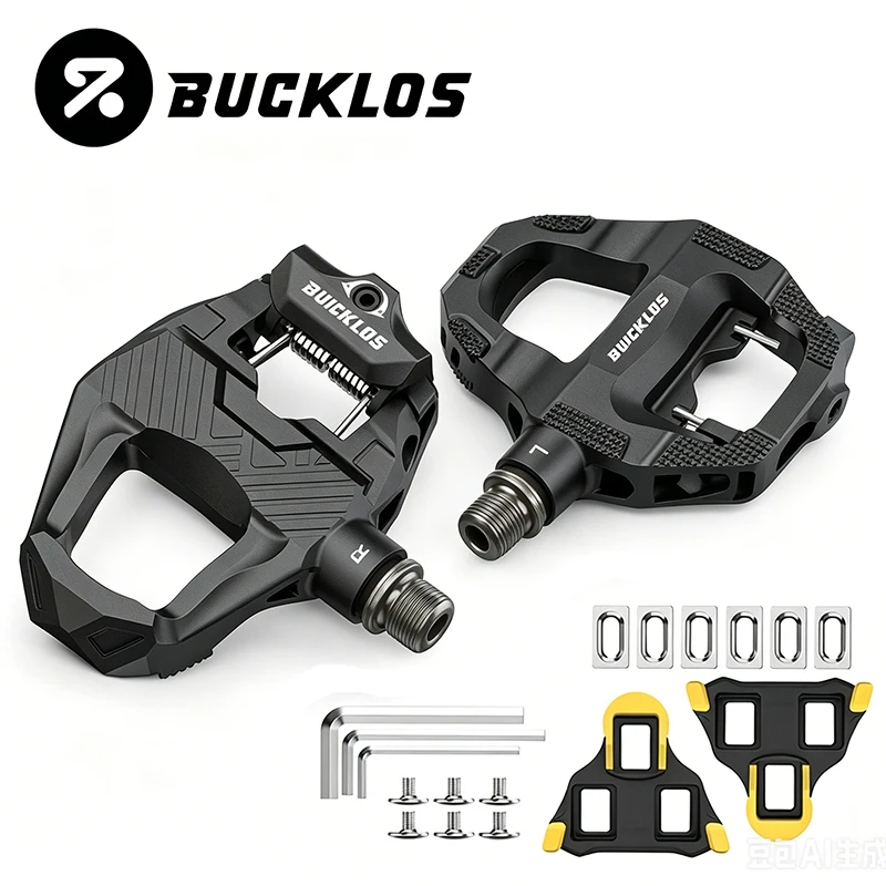BUCKLOS Dual Function Road Cycling Pedals for SPD-SL Carbon Fiber Lock Clipless Pedals for Shimano Bicycle Pedals Ultralight
BUCKLOS Dual Function Road Cycling Pedals for SPD-SL Carbon Fiber Lock Clipless Pedals for Shimano Bicycle Pedals Ultralight