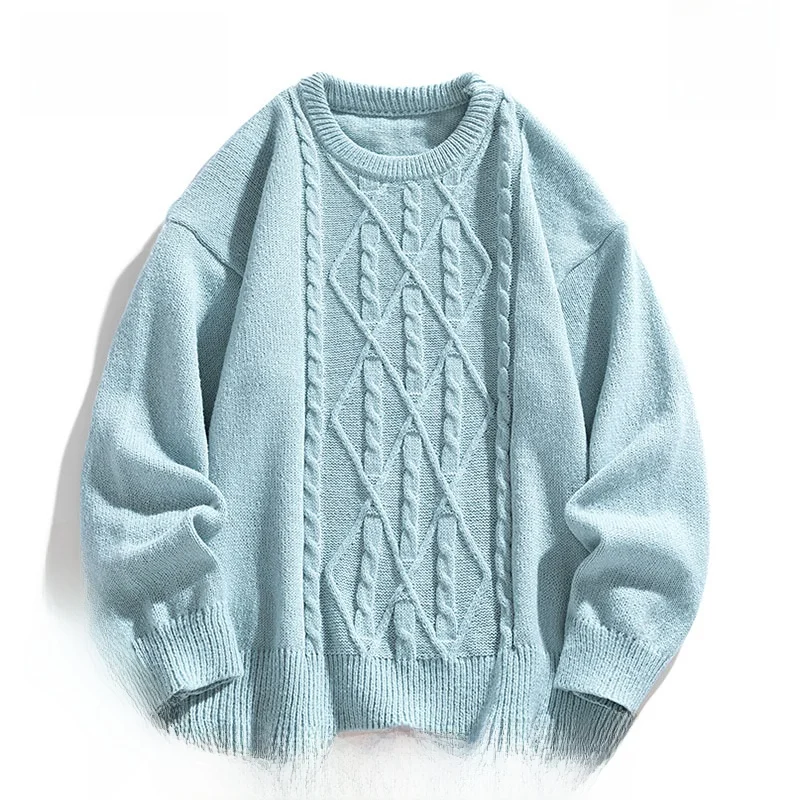 Мужской круглый свитер Thiened Ne Twisted, повседневный свободный вязаный теплый базовый свитер из полиэфирного волокна, длинный све, обычная длина
Мужской круглый свитер Thiened Ne Twisted, повседневный свободный вязаный теплый базовый свитер из полиэфирного волокна, длинный све, обычная длина