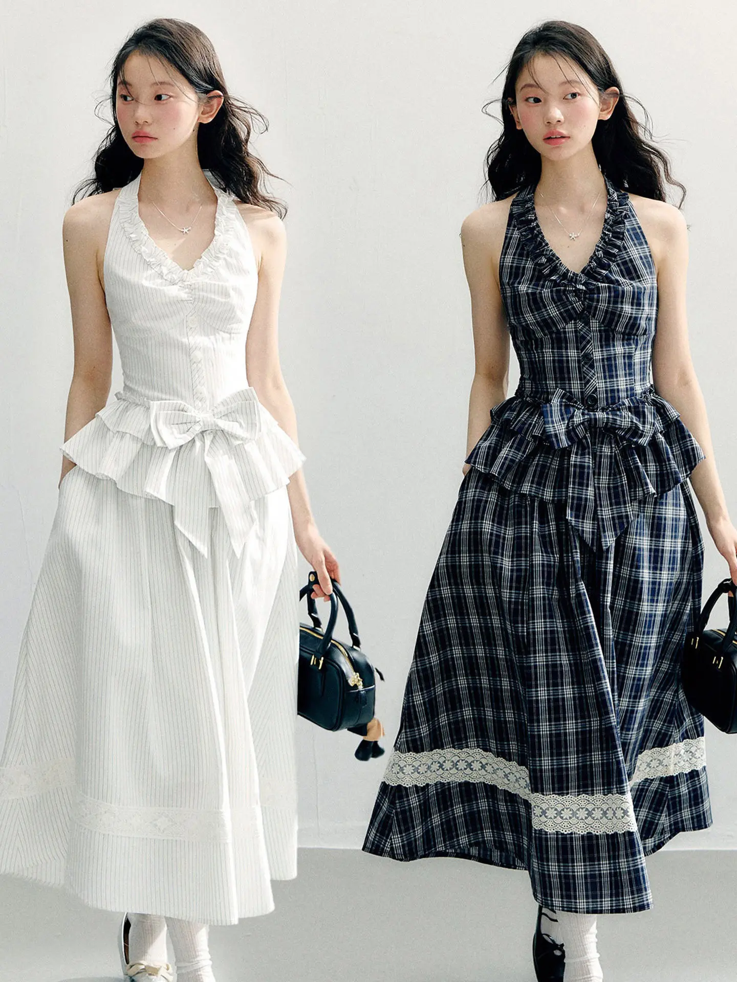 Burjuman Forest Wardrobe Lace Skirt Set with Hanging Neck Knot Hemline Puffy Sensation High Waist Midi Spring Fashion
Burjuman Forest Wardrobe Lace Skirt Set with Hanging Neck Knot Hemline Puffy Sensation High Waist Midi Spring Fashion