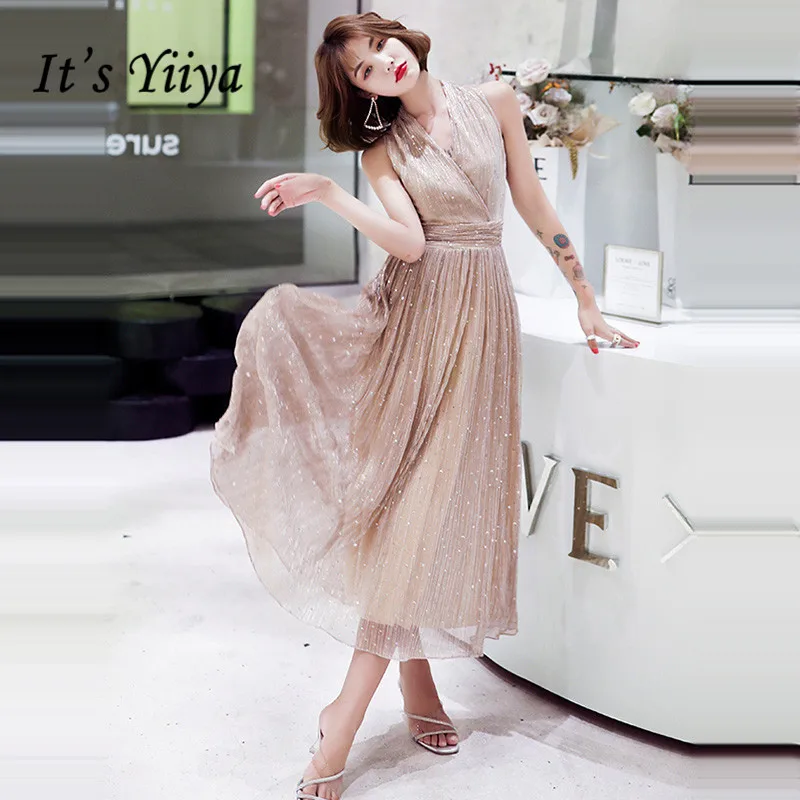 Clearance Prom Dress Hatler Neck Shining Sequines Pink Sleeveless Zipper Tea-length Women Party Gown Vestidos De Gala LF224
Clearance Prom Dress Hatler Neck Shining Sequines Pink Sleeveless Zipper Tea-length Women Party Gown Vestidos De Gala LF224