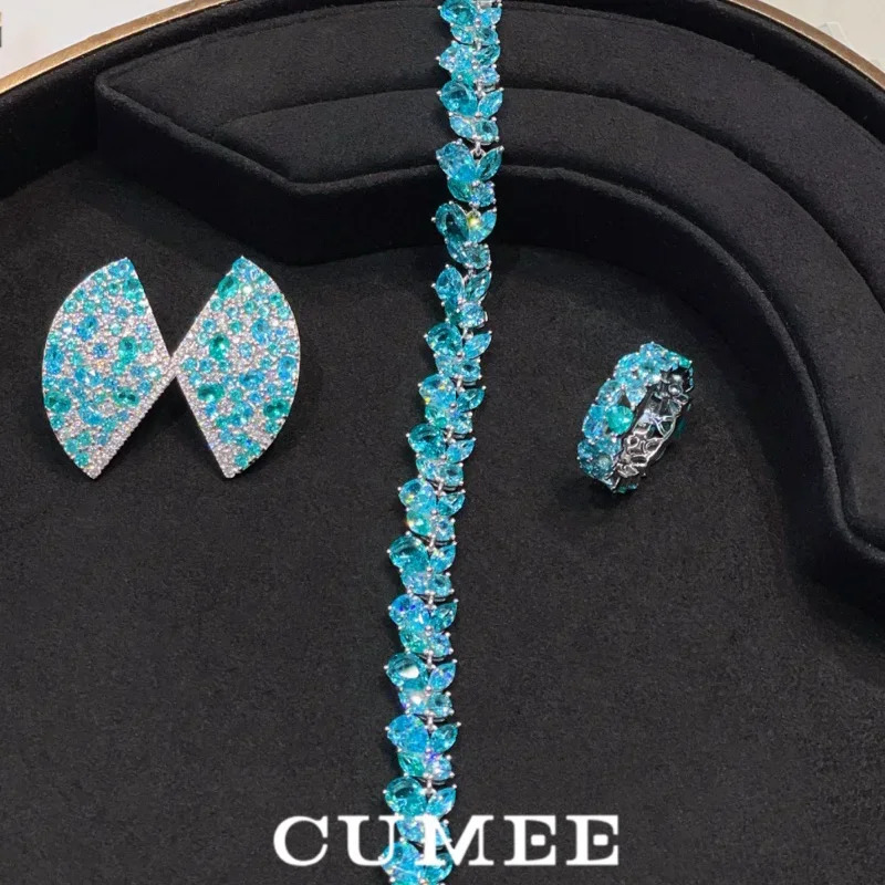 CUMEE Изящные ювелирные изделия, искусственный морской синий аквамарин, драгоценный камень, серьги-гвоздики, браслет, комплект, женское серебро 925, золотое покрытие
CUMEE Изящные ювелирные изделия, искусственный морской синий аквамарин, драгоценный камень, серьги-гвоздики, браслет, комплект, женское серебро 925, золотое покрытие