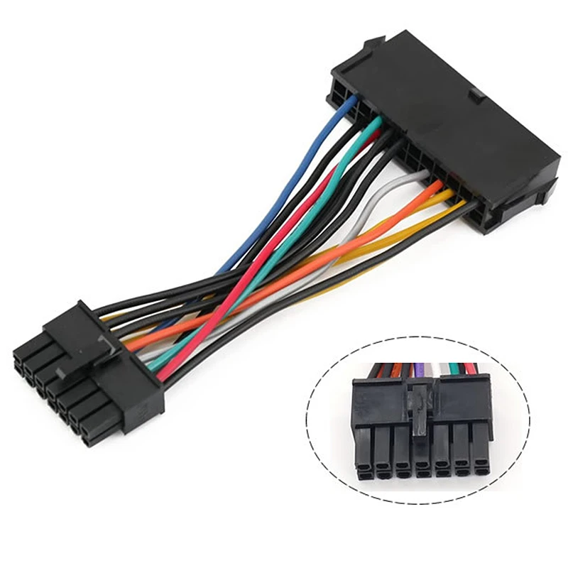 1pcs Power Supply Cable Cord 18AWG Wire ATX 24 pin to 14 pin Adapter Cable for Lenovo Q77 B75 A75 Q75 Motherboard
1pcs Power Supply Cable Cord 18AWG Wire ATX 24 pin to 14 pin Adapter Cable for Lenovo Q77 B75 A75 Q75 Motherboard
