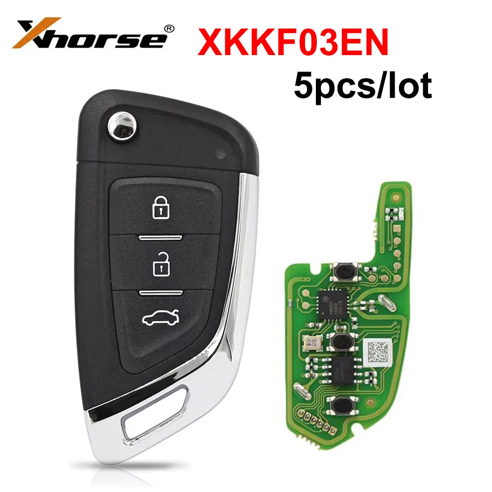 5pcs/lot Xhorse Universal Wire Remote XKKF03EN VVDI Remote Car Key 3 Buttons for VVDI2 / VVDI Mini / Key Tool Max
5pcs/lot Xhorse Universal Wire Remote XKKF03EN VVDI Remote Car Key 3 Buttons for VVDI2 / VVDI Mini / Key Tool Max