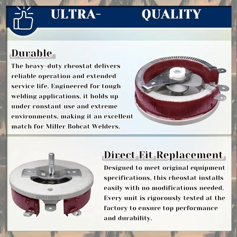 A70U Новый реостат 300 Вт 34 Ом 605960,65978 188635, совместимый с сварочным аппаратом Trailb 44D, RHC-3 RHC-14 RHCS-3
A70U Новый реостат 300 Вт 34 Ом 605960,65978 188635, совместимый с сварочным аппаратом Trailb 44D, RHC-3 RHC-14 RHCS-3