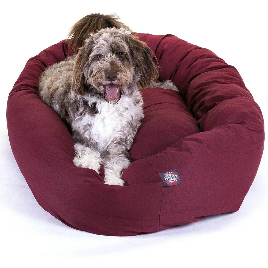 52 Inch Bagel Calming Dog Bed Washable Cozy Soft Round Pet Bed with Spine Support for Dogs to Rest Their Head Fluffy Donut Desi
52 Inch Bagel Calming Dog Bed Washable Cozy Soft Round Pet Bed with Spine Support for Dogs to Rest Their Head Fluffy Donut Desi