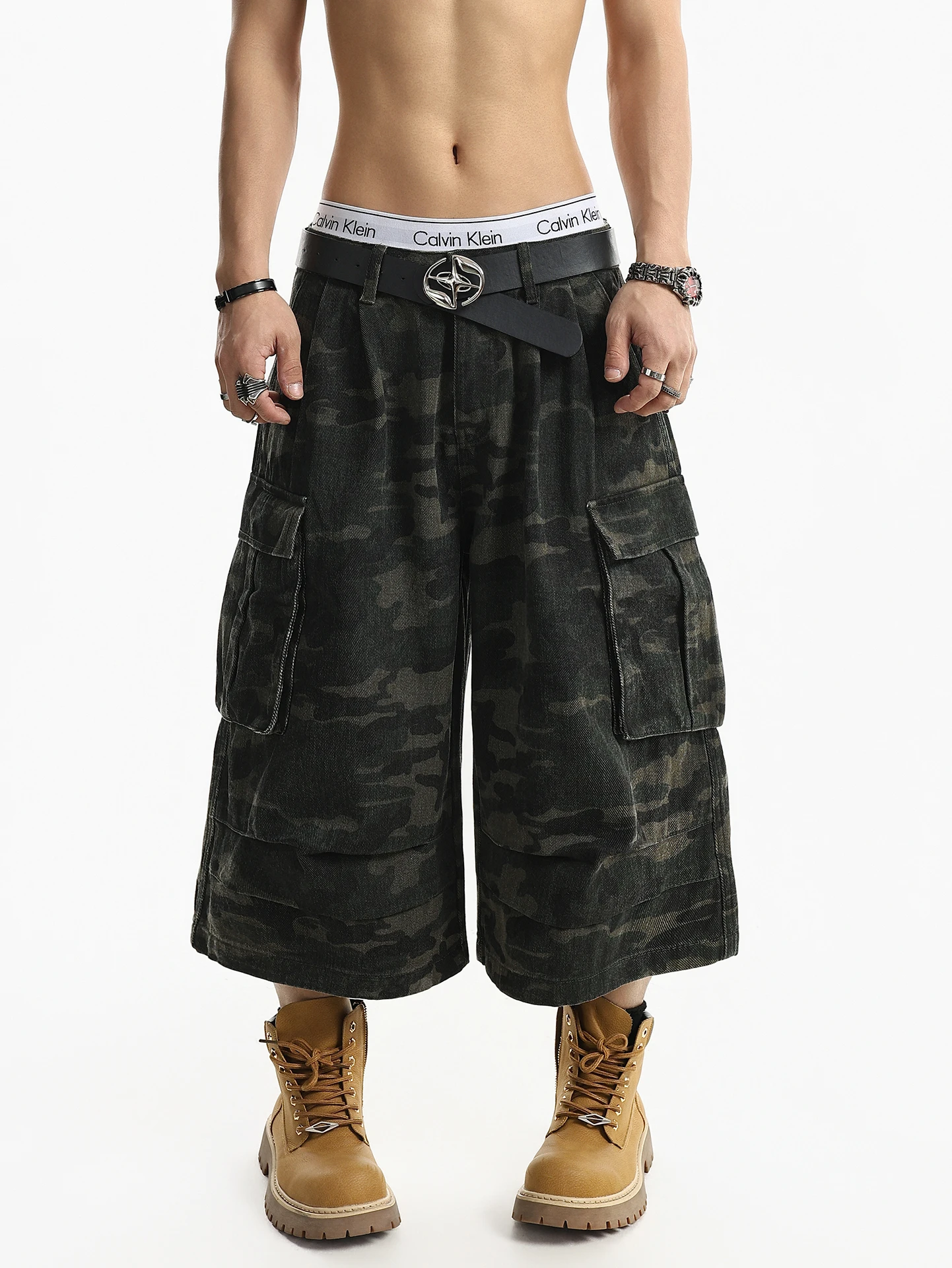 Retro Washed American High Street Camouflage Loose Wide Leg Workwear Jeans Men's Summer 7/8 Length Pants Straight Cut Loose Fit
Retro Washed American High Street Camouflage Loose Wide Leg Workwear Jeans Men's Summer 7/8 Length Pants Straight Cut Loose Fit
