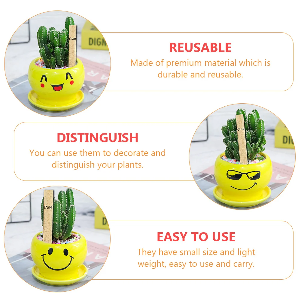 50 Pcs Wooden Plant Labels Durable Reusable Decorative Novel Gardening Tags Potted Plants Garden Decorations Stylish Practical
50 Pcs Wooden Plant Labels Durable Reusable Decorative Novel Gardening Tags Potted Plants Garden Decorations Stylish Practical