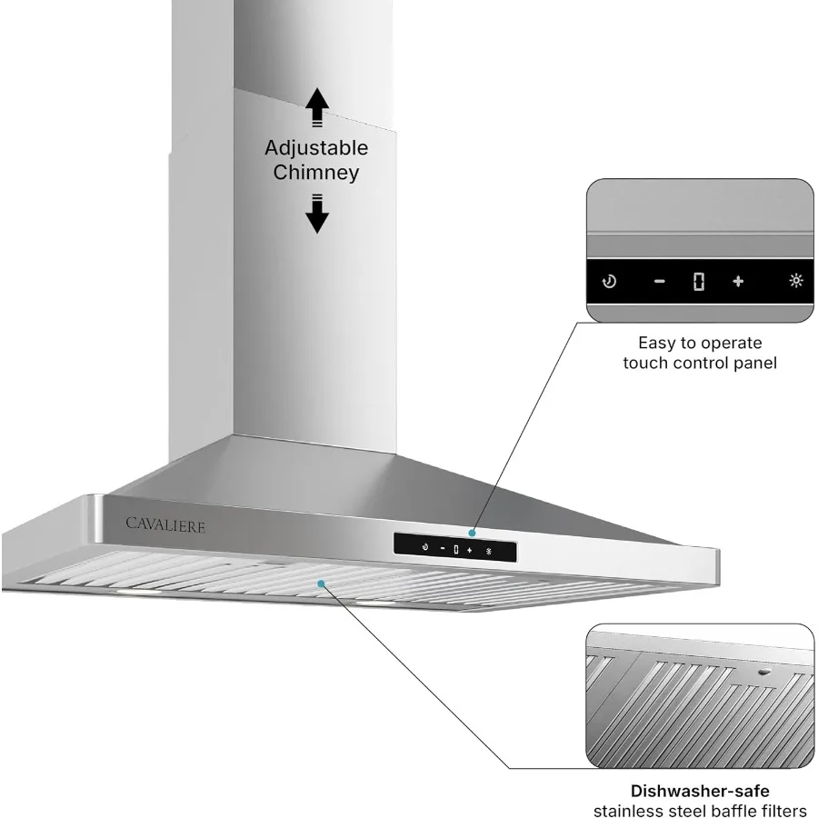 Digital Wall Mount Range Hood 30 Inch with 3-Year Warranty for Modern Kitchens High-Performance 400 CFM Exhaust Fan w
Digital Wall Mount Range Hood 30 Inch with 3-Year Warranty for Modern Kitchens High-Performance 400 CFM Exhaust Fan w