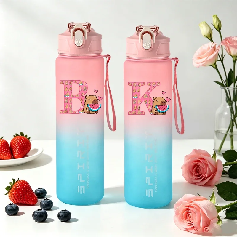 Capibara 800ml Water Bottle for Men Women Anime Cartoon Letter Printed Fashion Cups Students Portable Sports Water Cup Gifts
Capibara 800ml Water Bottle for Men Women Anime Cartoon Letter Printed Fashion Cups Students Portable Sports Water Cup Gifts