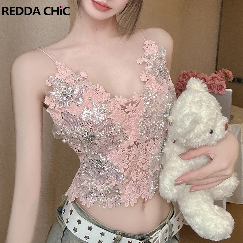 Кружевной топ ReddaChic с вырезами, блестящими стразами и цветочным узором, без рукавов, с эффектом бюстгальтера, укороченный, в стиле сказочной кокетки, женская одежда
Кружевной топ ReddaChic с вырезами, блестящими стразами и цветочным узором, без рукавов, с эффектом бюстгальтера, укороченный, в стиле сказочной кокетки, женская одежда