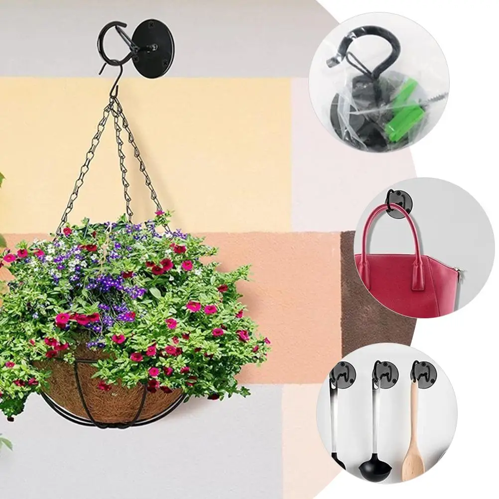 2 Pcs Hooks for Hanging Plants Baskets Ceiling Hooks Decorative Flowerpot Hangers Heavy Duty
2 Pcs Hooks for Hanging Plants Baskets Ceiling Hooks Decorative Flowerpot Hangers Heavy Duty