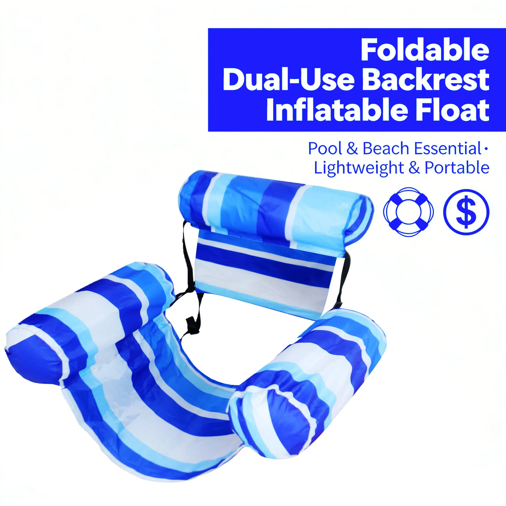Floating raft, amusement lounge chair, floating bed, water swimming circle, foldable dual backrest, swimming float
Floating raft, amusement lounge chair, floating bed, water swimming circle, foldable dual backrest, swimming float