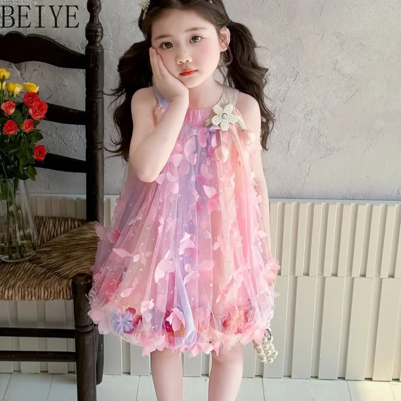 Back Big Bow Mesh Bud Dress for Girls Summer New Sweet Fluffy Princess Dress Children Sleeveless Performance Short Dress
Back Big Bow Mesh Bud Dress for Girls Summer New Sweet Fluffy Princess Dress Children Sleeveless Performance Short Dress
