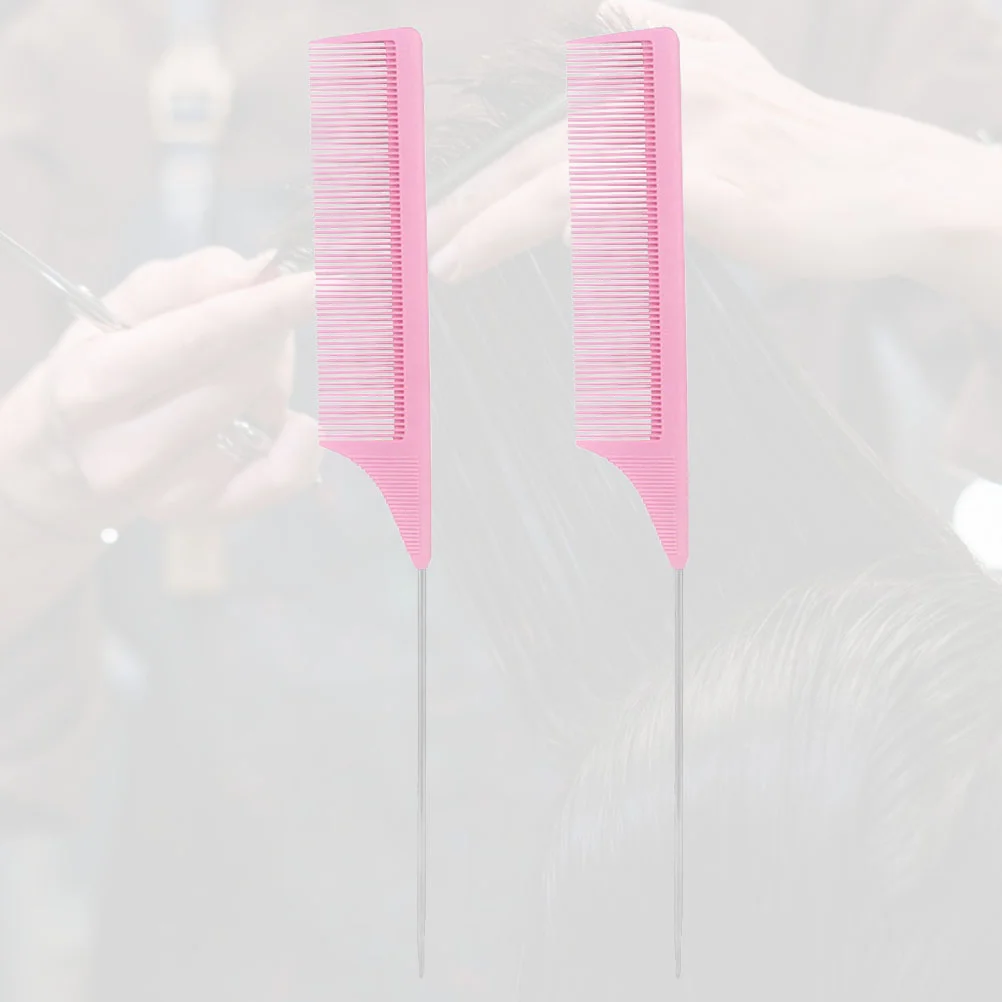 2 Pcs Stainless Steel Tail Comb Barber Hair Combs Needle Teasing Plastic Hairdressing
2 Pcs Stainless Steel Tail Comb Barber Hair Combs Needle Teasing Plastic Hairdressing