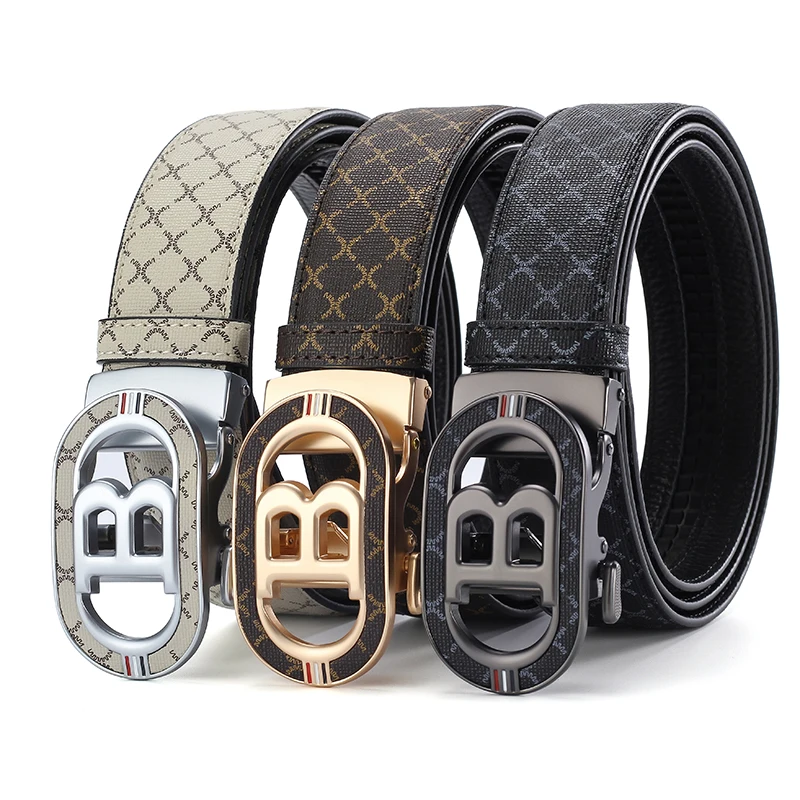 1PC Big "B" Fashionable Automatic Buckle Men's Belt Luxury Genuine Leather Waistband 3.5cm with Letter Buckle Design
1PC Big "B" Fashionable Automatic Buckle Men's Belt Luxury Genuine Leather Waistband 3.5cm with Letter Buckle Design