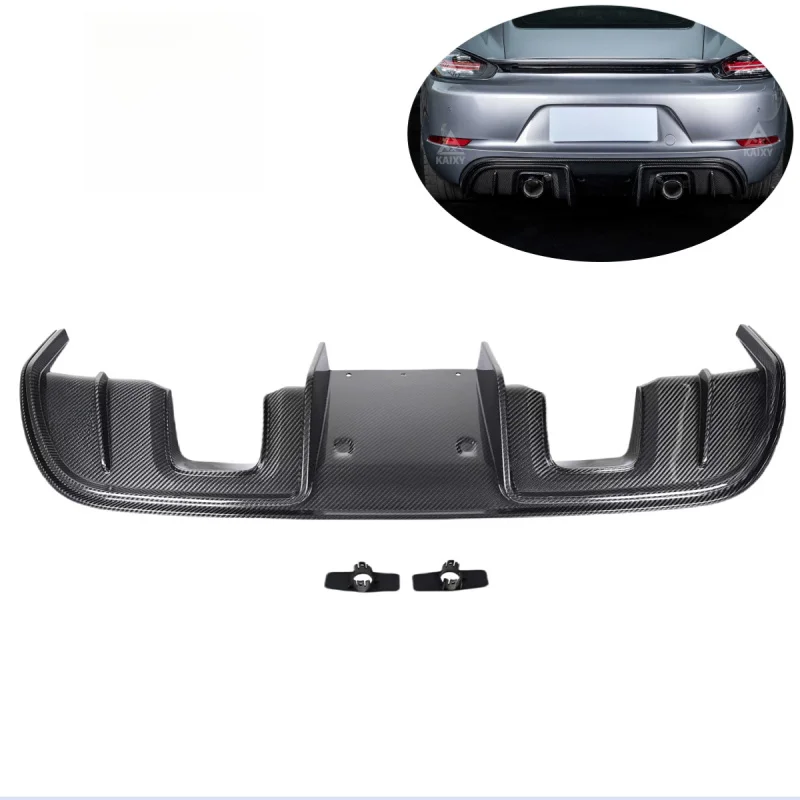 Suitable for 2016+ Porsche 718 Boxster Cayman GT4 Style Carbon Fiber Rear Diffuser
Suitable for 2016+ Porsche 718 Boxster Cayman GT4 Style Carbon Fiber Rear Diffuser