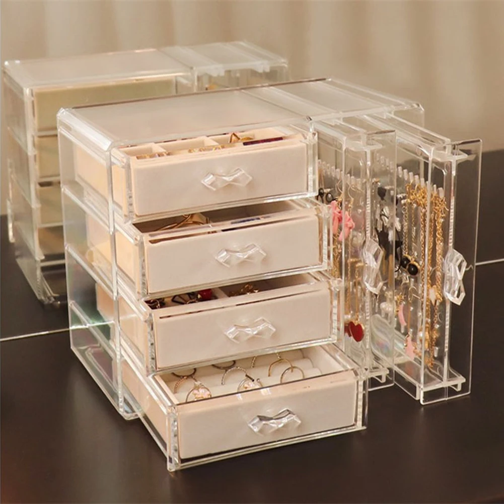 Clear Jewelry Boxes,Multifunctional Clear Jewelry Boxes,Empty Cosmetic Containers For Storing Earrings, Necklaces & Rings
Clear Jewelry Boxes,Multifunctional Clear Jewelry Boxes,Empty Cosmetic Containers For Storing Earrings, Necklaces & Rings
