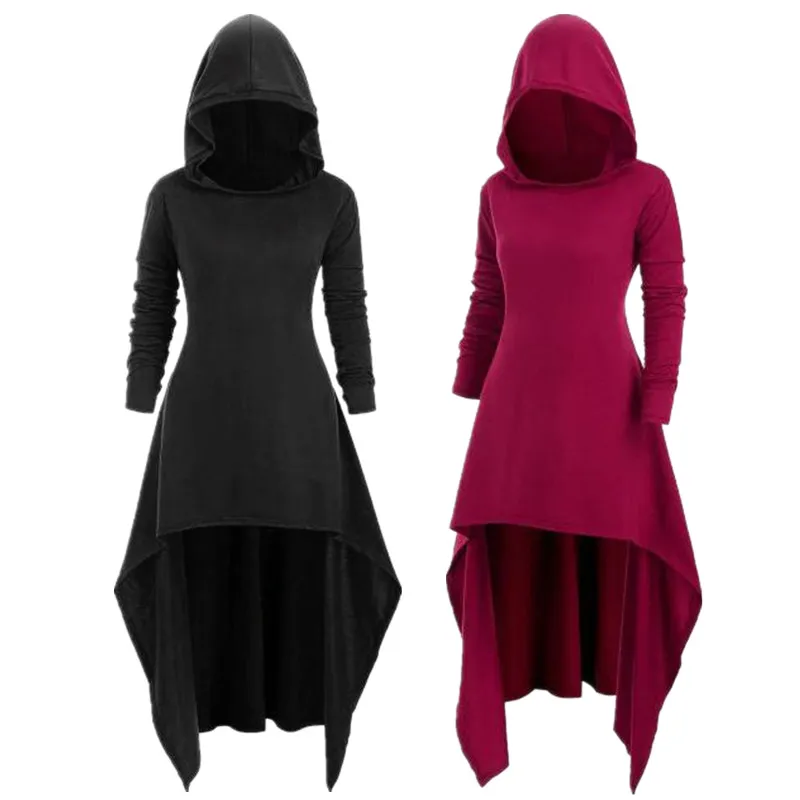 Halloween Large Size Long Sleeve Hooded Vintage Cloak Dress Medieval Terror Witch Performance Costume Women's Fashion
Halloween Large Size Long Sleeve Hooded Vintage Cloak Dress Medieval Terror Witch Performance Costume Women's Fashion