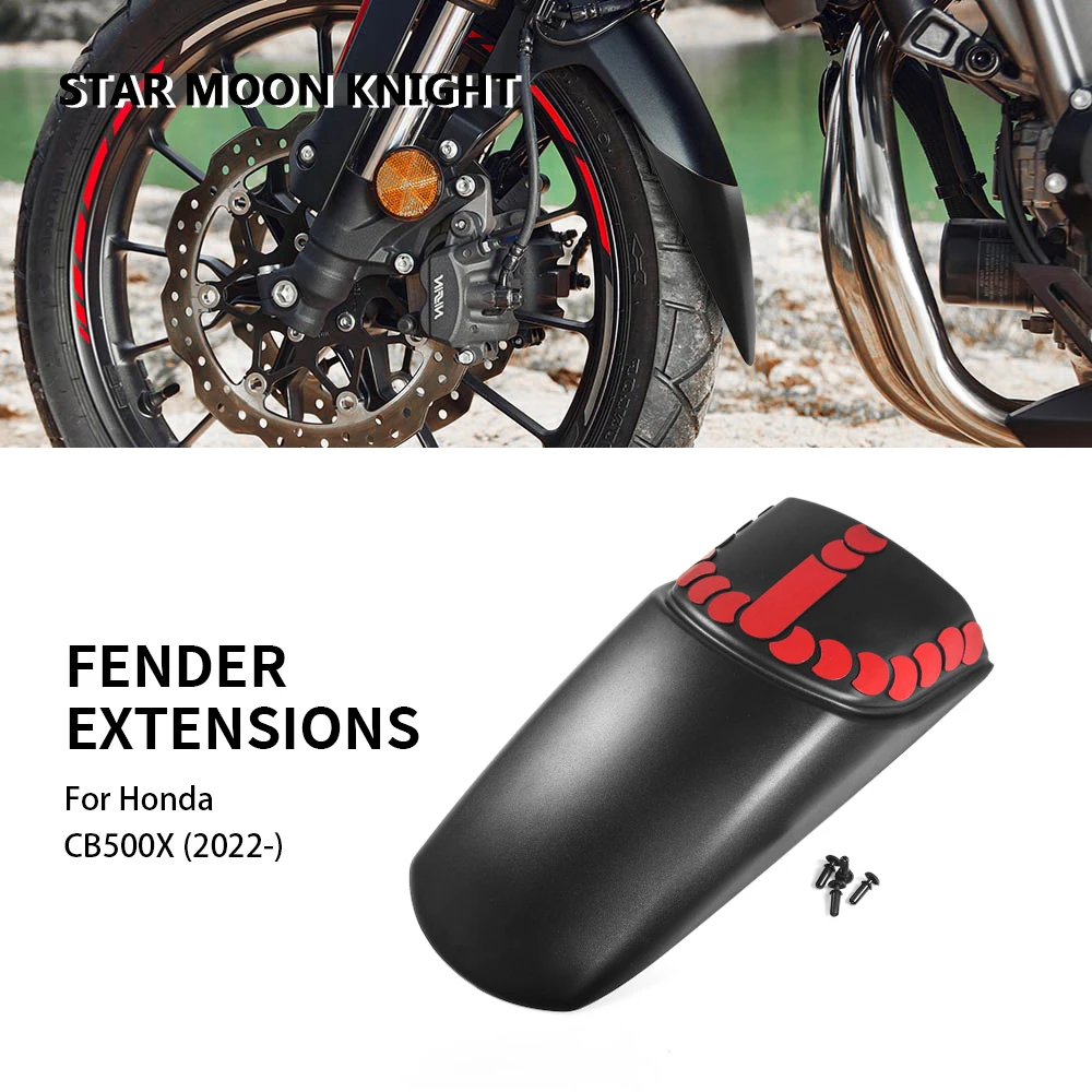 Motorcycle Accessories Front Fender Mudguard Extender Extension For Honda CB 500 X CB500X 2022 2023 -
Motorcycle Accessories Front Fender Mudguard Extender Extension For Honda CB 500 X CB500X 2022 2023 -