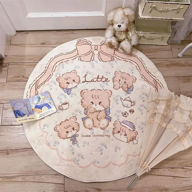 Mikko Cartoon Bear Shaped Plush Carpet Bedroom Room Home Decorative round Floor Mat Customizable Animal Pattern Fabric Art
Mikko Cartoon Bear Shaped Plush Carpet Bedroom Room Home Decorative round Floor Mat Customizable Animal Pattern Fabric Art