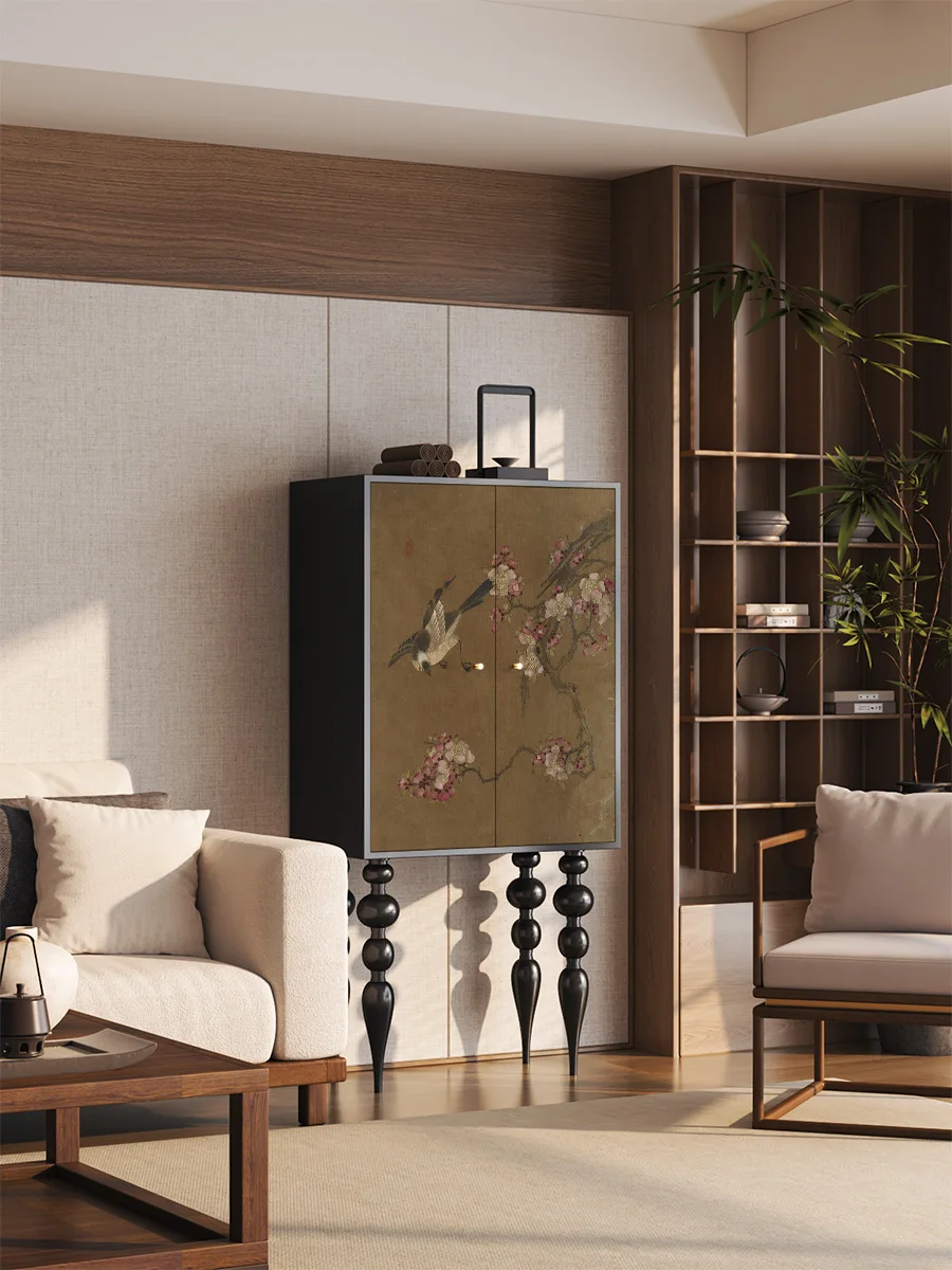 Chinese retro flower and bird solid wood storage cabinet bedroom wall locker
Chinese retro flower and bird solid wood storage cabinet bedroom wall locker