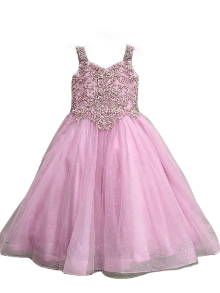 Gorgeous Pink Flower Girl Dress Sequined Spaghetti Straps Tulle A-Line Dresses For Wedding First Communion Birthday Party Gowns
Gorgeous Pink Flower Girl Dress Sequined Spaghetti Straps Tulle A-Line Dresses For Wedding First Communion Birthday Party Gowns