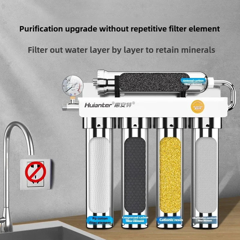 Grade 5 water purifier household direct drinking 304 stainless steel family kitchen tap water pipe filter
Grade 5 water purifier household direct drinking 304 stainless steel family kitchen tap water pipe filter