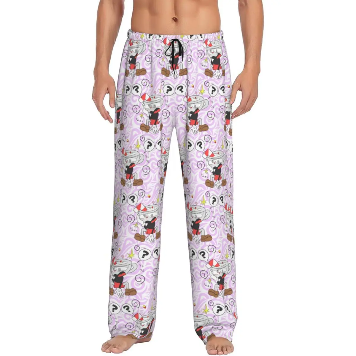 Мужские пижамные штаны с принтом Cuphead и Mugman, одежда для сна в стиле аниме, одежда для сна с карманами
Мужские пижамные штаны с принтом Cuphead и Mugman, одежда для сна в стиле аниме, одежда для сна с карманами