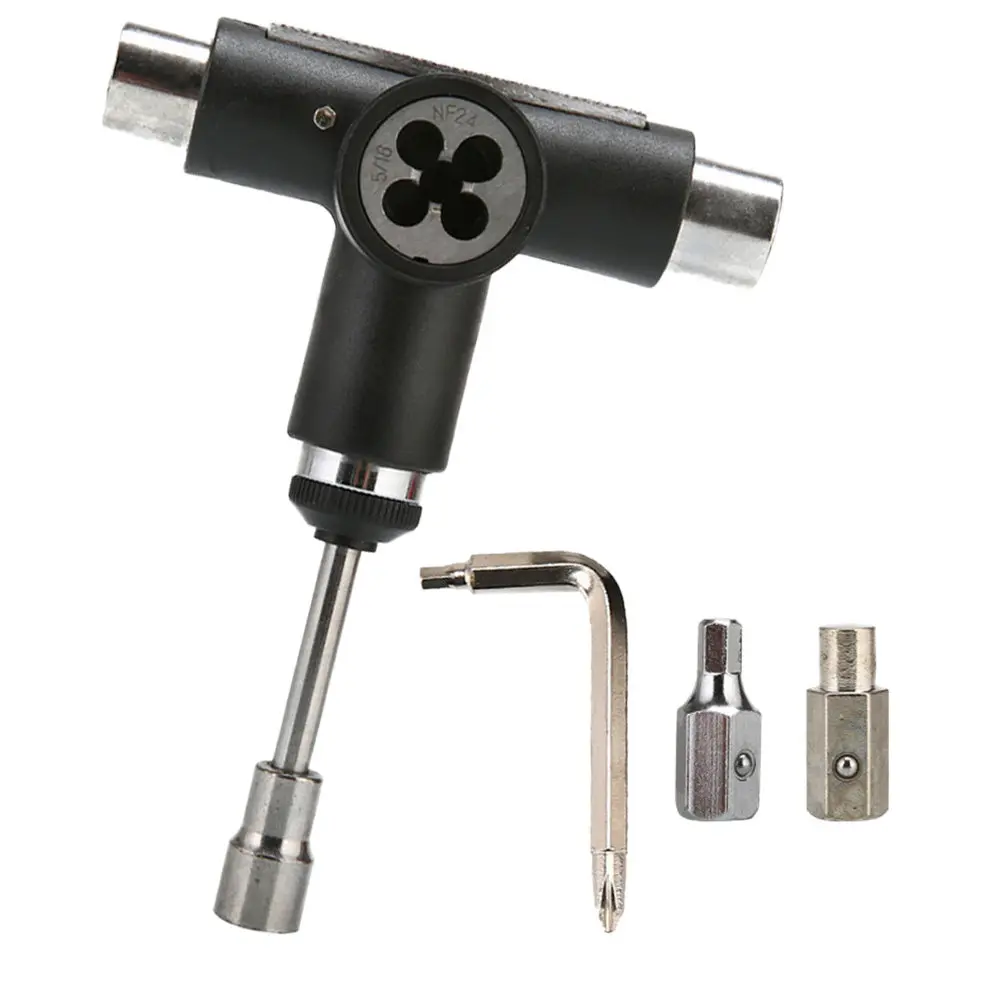 Универсальный многофункциональный Т-образный инструмент для скейтборда с трещоткой, портативный, сверхпрочный, стальная конструкция с АБС-пластиком, подходит для всех скейтбордов и лонгбордов
Универсальный многофункциональный Т-образный инструмент для скейтборда с трещоткой, портативный, сверхпрочный, стальная конструкция с АБС-пластиком, подходит для всех скейтбордов и лонгбордов