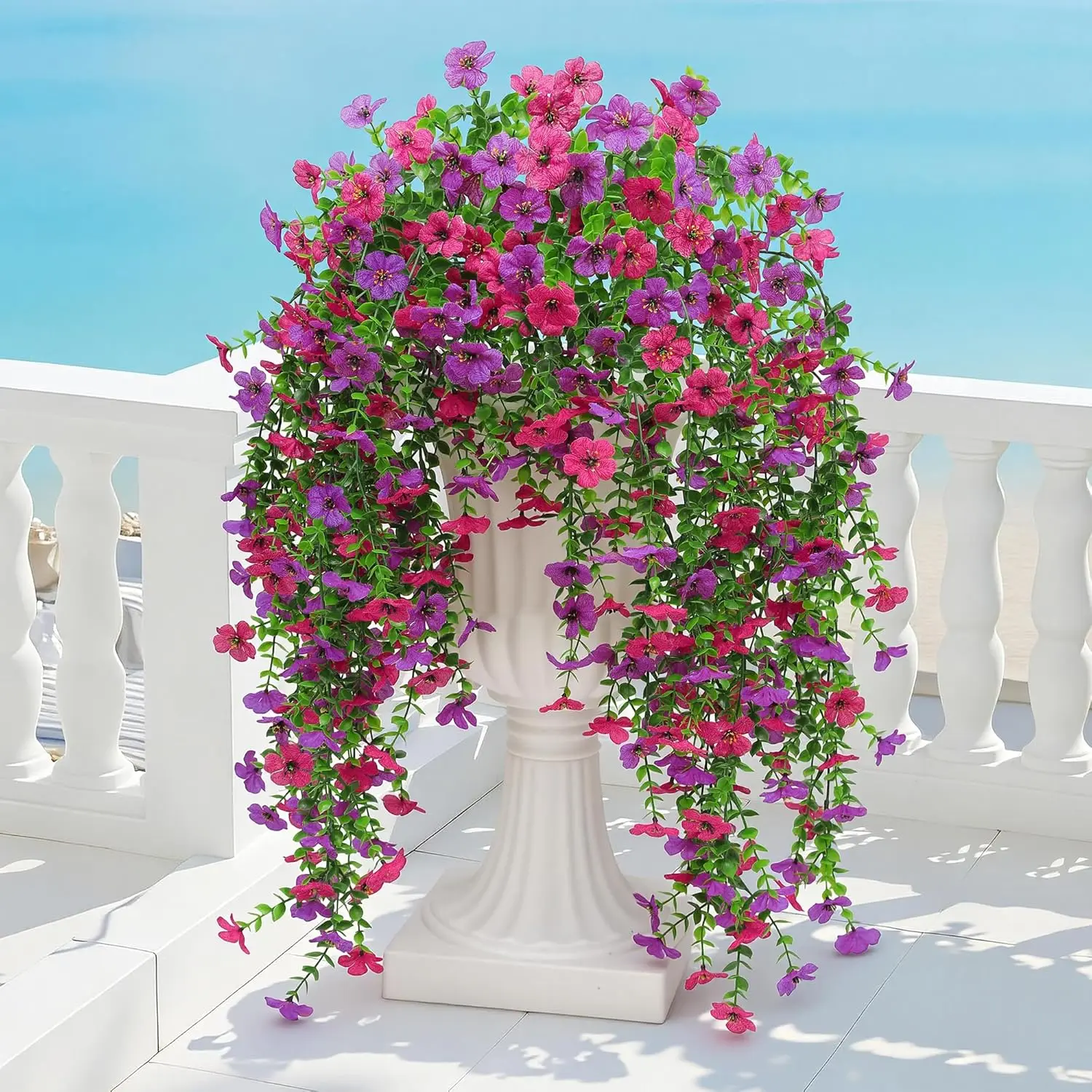 Artificial Fake Hanging Flowers Plant for Outdoors Spring Summer Home Decor Faux Silk Daisy with Euc 4 Pcs Realistic U
Artificial Fake Hanging Flowers Plant for Outdoors Spring Summer Home Decor Faux Silk Daisy with Euc 4 Pcs Realistic U