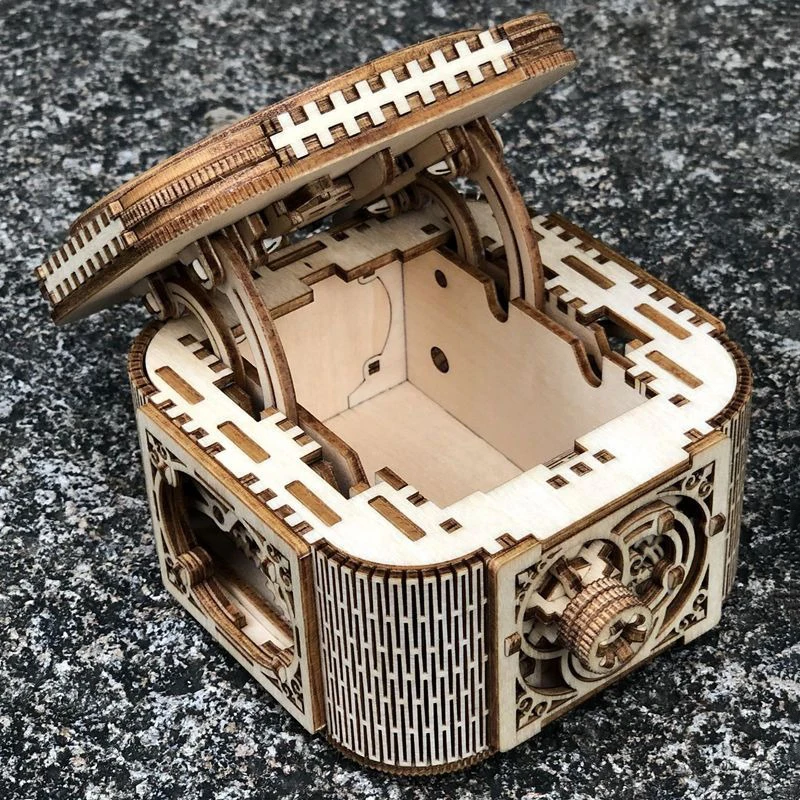 Wooden Jewelry Box DIY Mechanical Storage Boxes Portable Jewelry Display Case Organizers Storage Assemble Wedding Rings Box Gift
Wooden Jewelry Box DIY Mechanical Storage Boxes Portable Jewelry Display Case Organizers Storage Assemble Wedding Rings Box Gift