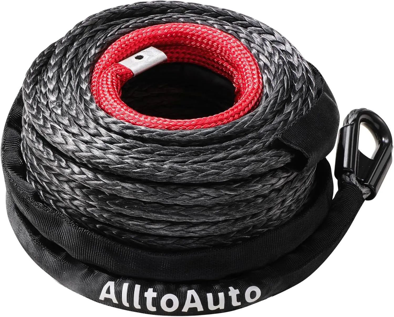 Synthetic Winch Rope 3/8" x 85' 27,500lbs with Protective Sleeve for Truck 4WD Off-Road Vehicle
Synthetic Winch Rope 3/8" x 85' 27,500lbs with Protective Sleeve for Truck 4WD Off-Road Vehicle
