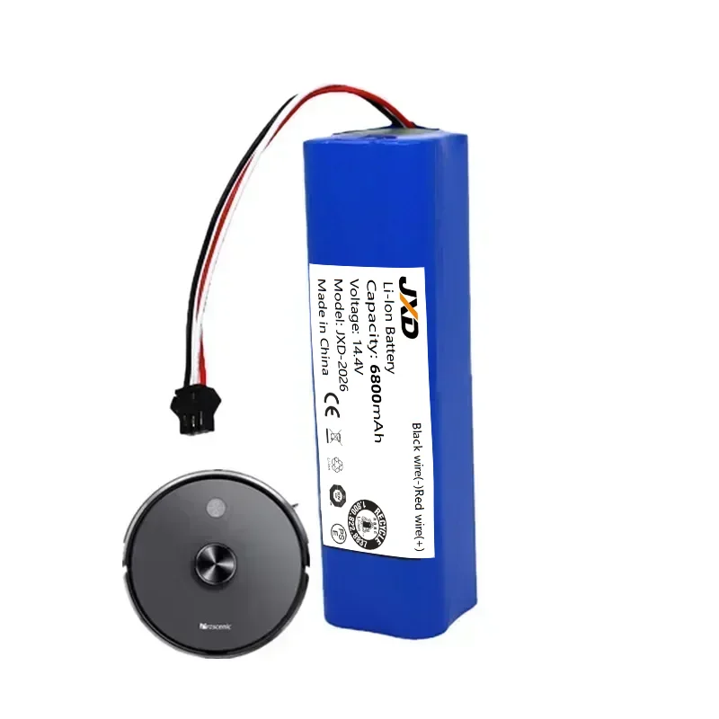Original lithium battery 6800mAh Rechargeable for XiaoMi Lydsto R1 Viomi S9 Roidmi Eve Plus Robot Vacuum Cleaner Battery Pack
Original lithium battery 6800mAh Rechargeable for XiaoMi Lydsto R1 Viomi S9 Roidmi Eve Plus Robot Vacuum Cleaner Battery Pack