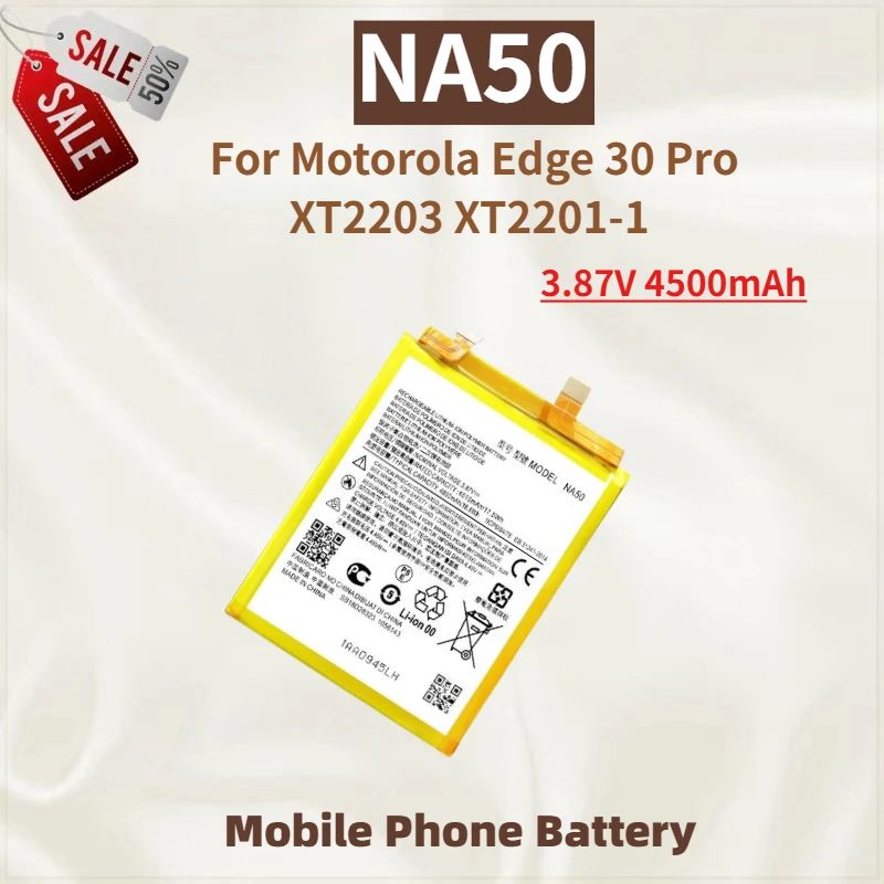 High Quality NA50 Mobile Phone Battery 3.87V 4500mAh For Motorola Edge 30 Pro XT2203 XT2201-1 Brand New Replacement Battery
High Quality NA50 Mobile Phone Battery 3.87V 4500mAh For Motorola Edge 30 Pro XT2203 XT2201-1 Brand New Replacement Battery