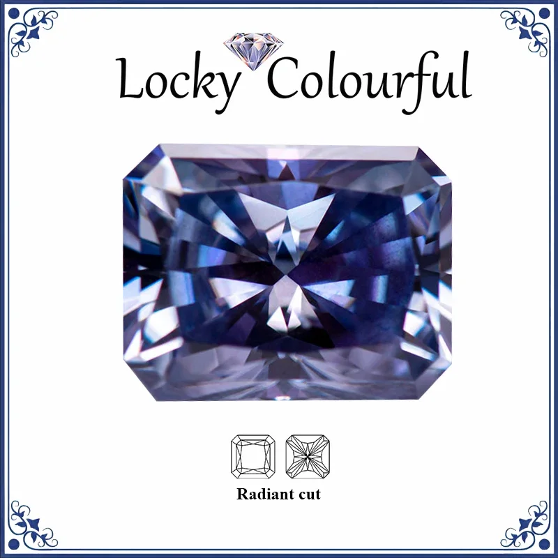 Moissanite Radiant Shape Lavender Color Charms Beads VVS1 for DIYJewelry Making Necklace Earrings Materials with GRA Certificate
Moissanite Radiant Shape Lavender Color Charms Beads VVS1 for DIYJewelry Making Necklace Earrings Materials with GRA Certificate