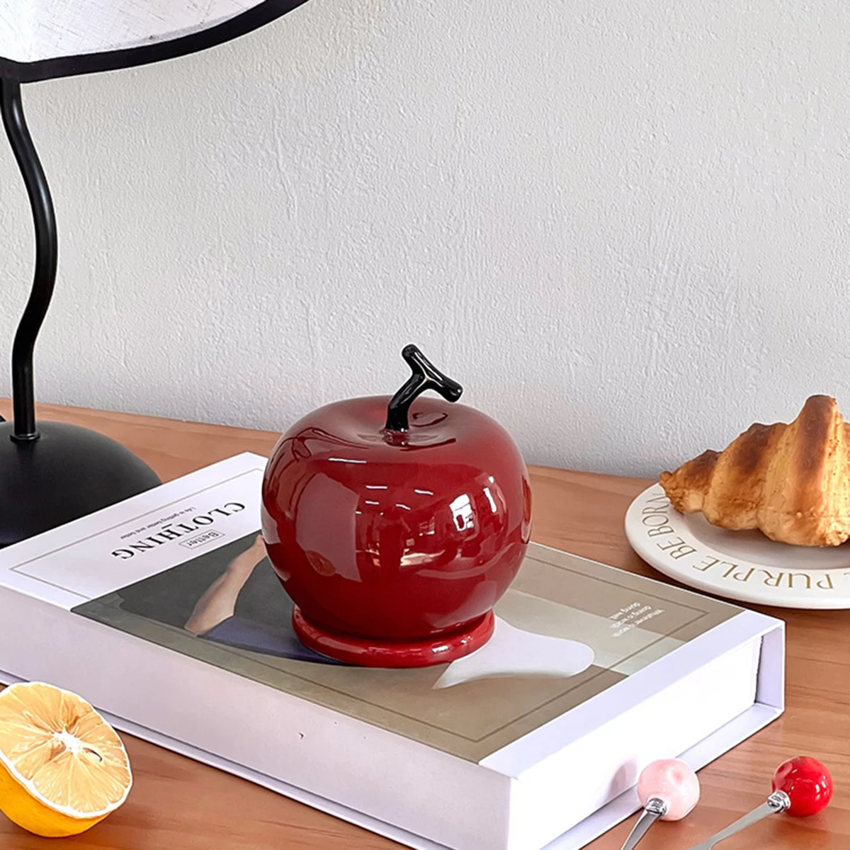 Креативная трубка для зубных тампонов, бытовой яблочный керамический ящик для хранения ватных тампонов с крышкой
Креативная трубка для зубных тампонов, бытовой яблочный керамический ящик для хранения ватных тампонов с крышкой