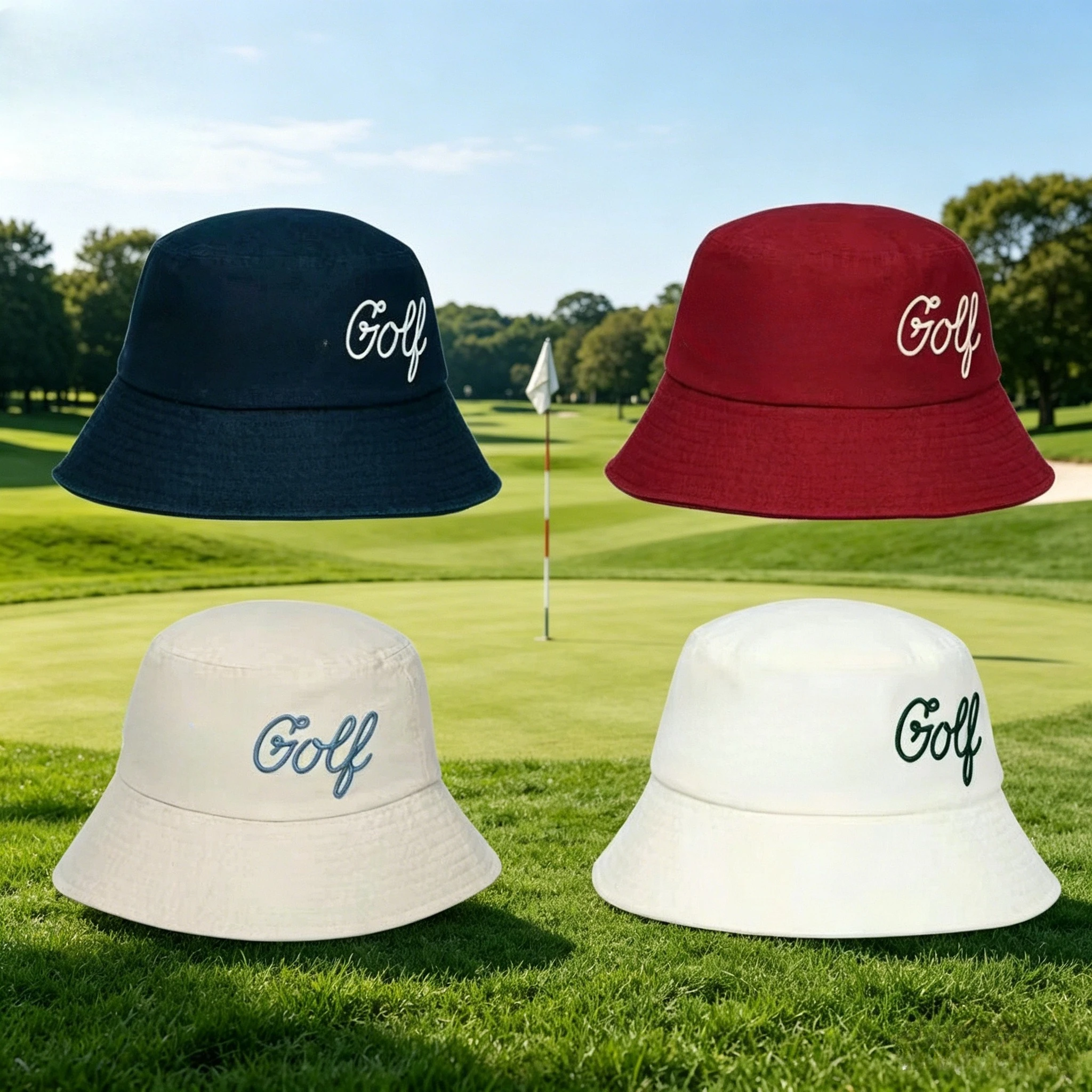 Unisex Golf Sun Protection Bucket Hat Wide Brim Trendy Cartoon Design Sports Caps Casual Streetwear Panama Hat for Men Women
Unisex Golf Sun Protection Bucket Hat Wide Brim Trendy Cartoon Design Sports Caps Casual Streetwear Panama Hat for Men Women